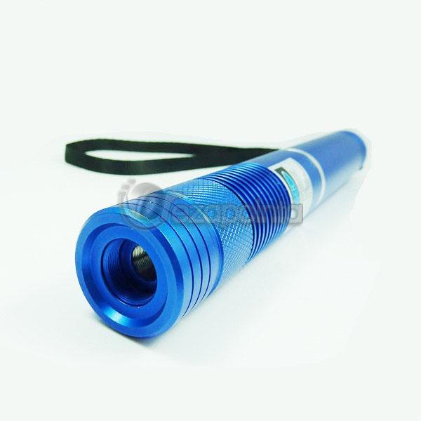 HTPOW青色光ハイパワーレーザーポインター 5in1高出力レーザーポインター 電池・充電器・レーザー保護メガネ入り 【ボディーカラー：ブルー　全5色選べる】