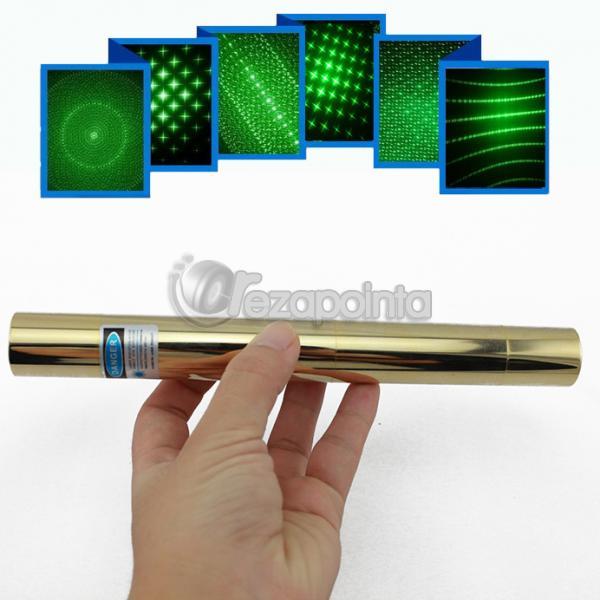 HTPOW超強力グリーンレーザーポインター アルミ製ボックスレーザー クラス 安全 光線カラス撃退レーザーポインター緑10000mw方満天星 5in1