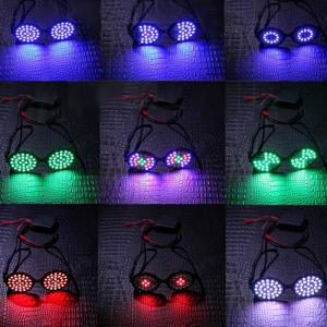 LED変色発光メガネ電池ボックス型、LED変色発光メガネ充電型、2種類選べ