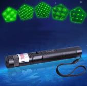 HTPOW 3000mWハイパワー緑光レーザーポインター グリーンレーザー懐中電灯 3W高出力 ピント調整可能 満天の星